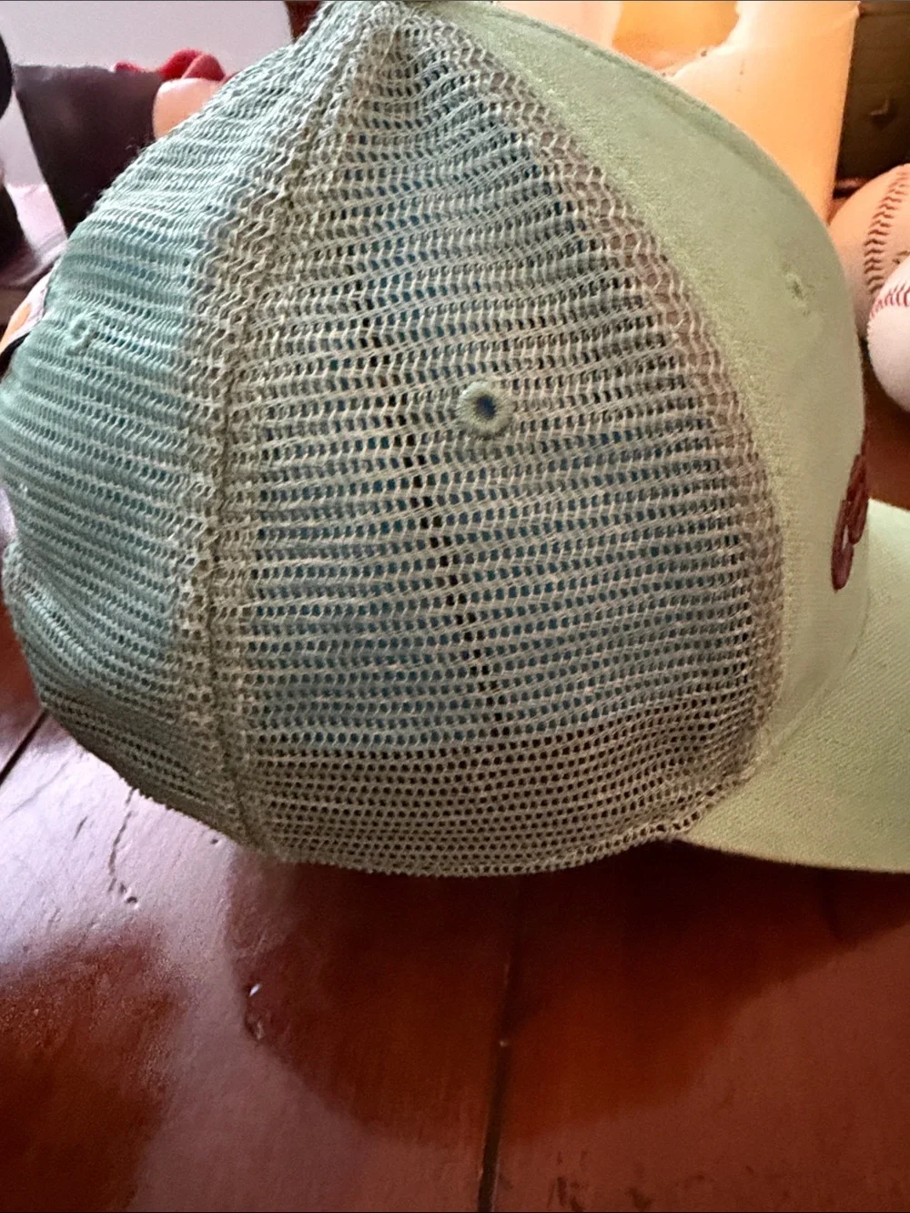Carhartt Light Green Cap with Brown Embroidered Logo